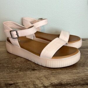 MIA Lunna Platform Ankle Strap Sandals